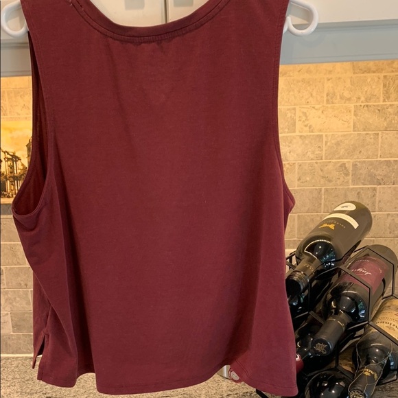 Athletic Works Burgundy Tank Top. B6 - Picture 3 of 3